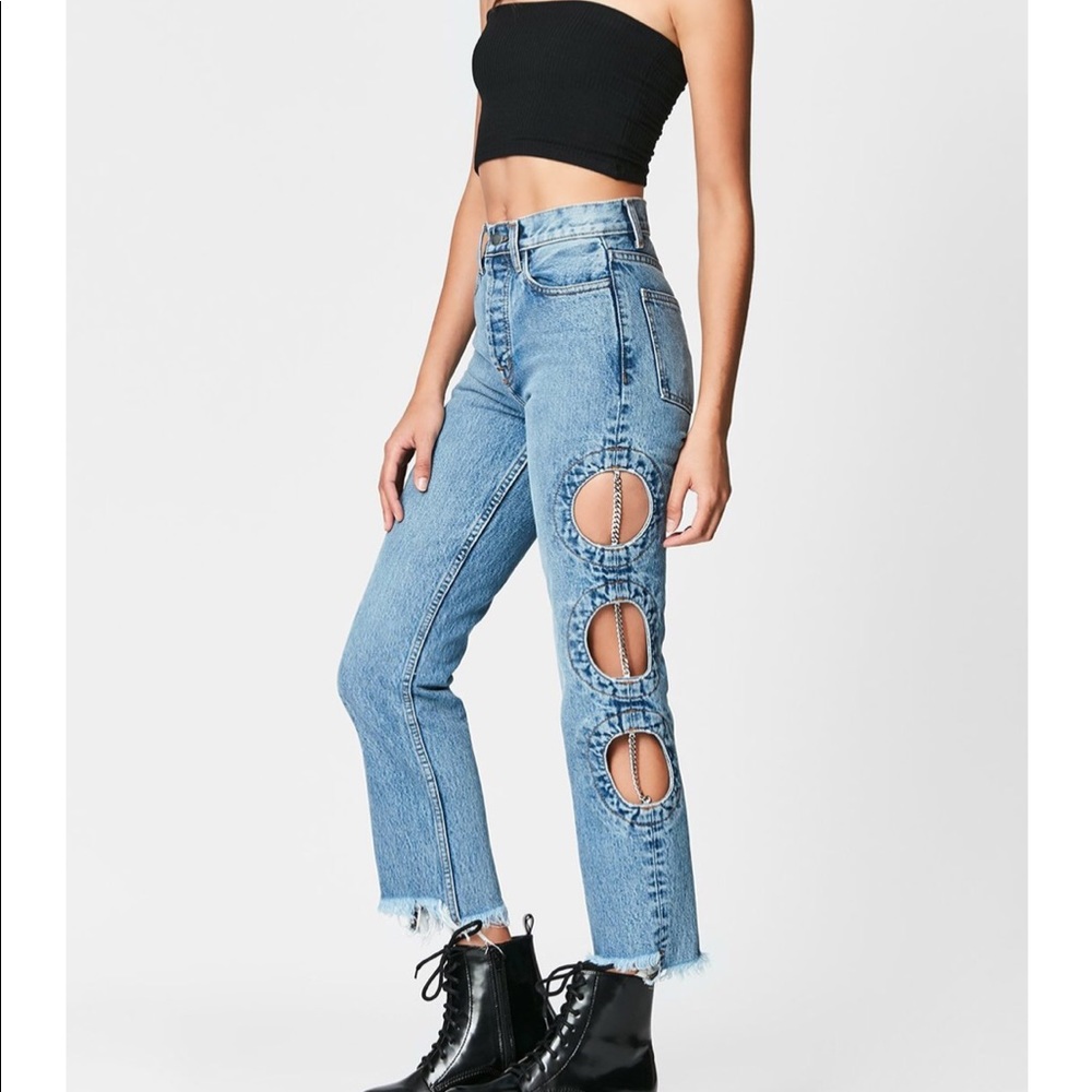 CARMAR LACERTA EMELIA CHAIN CUTOUT JEAN - NWT